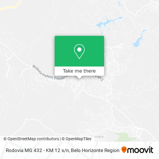 Rodovia MG 432 - KM 12 s/n map