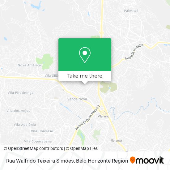 Rua Walfrido Teixeira Simões map