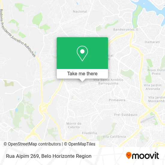 Rua Aipim 269 map