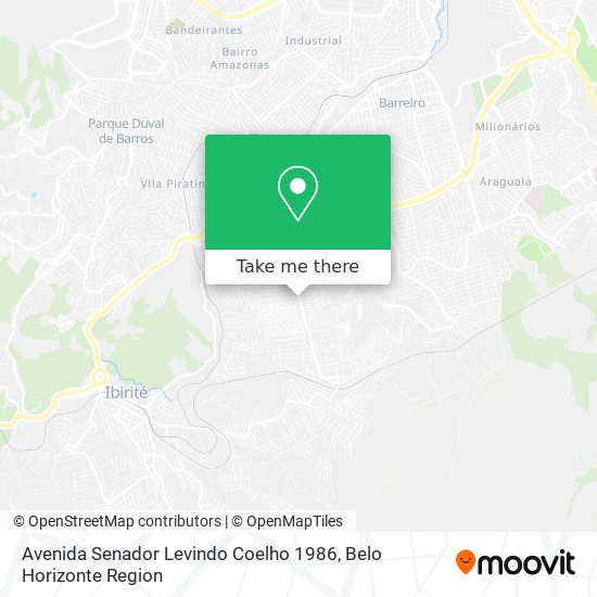 How to get to Avenida Senador Levindo Coelho 1986 in Belo Horizonte by Bus?