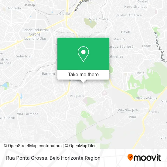 Rua Ponta Grossa map