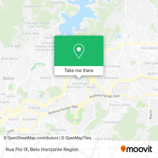 Rua Pio IX map