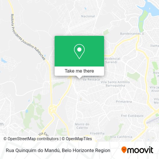 Rua Quinquim do Mandú map
