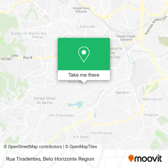 Rua Tiradentes map