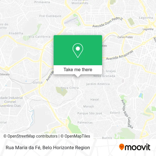 Rua Maria da Fé map