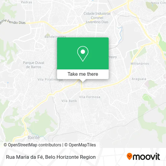Rua Maria da Fé map