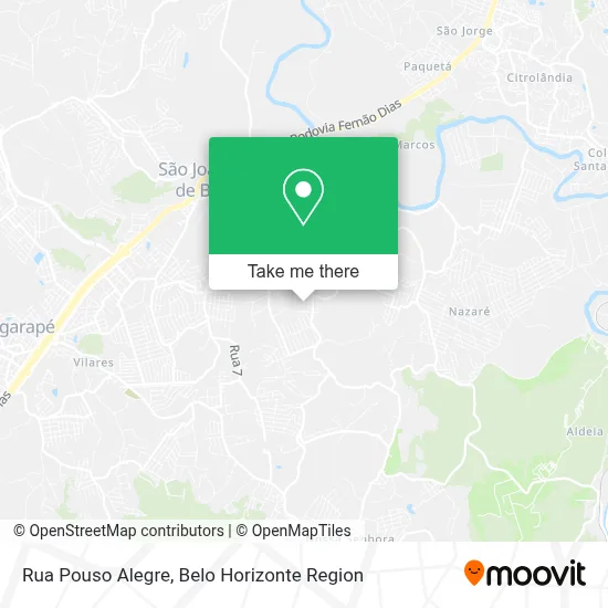 Rua Pouso Alegre map