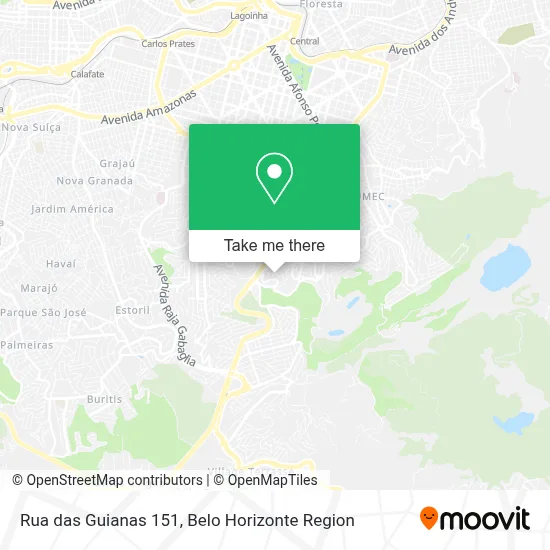 Rua das Guianas 151 map