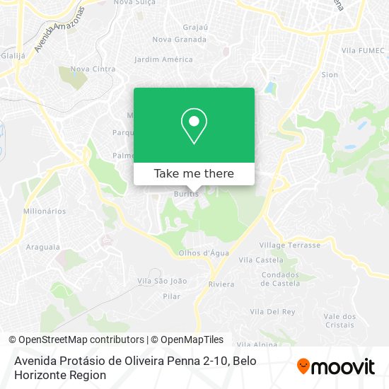 Mapa Avenida Protásio de Oliveira Penna 2-10