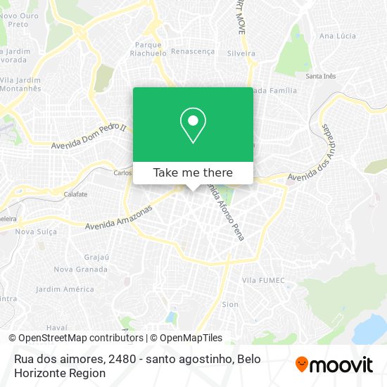 Rua dos aimores, 2480 - santo agostinho map