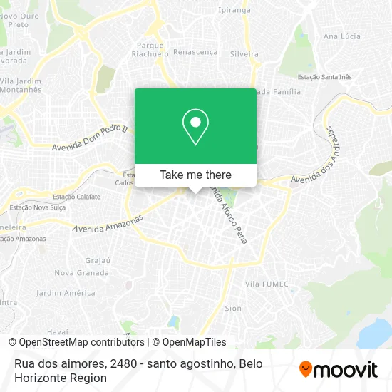 Rua dos aimores, 2480 - santo agostinho map