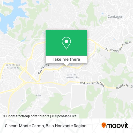 Cineart Monte Carmo map