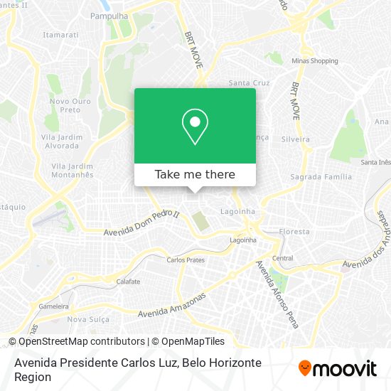 Mapa Avenida Presidente Carlos Luz