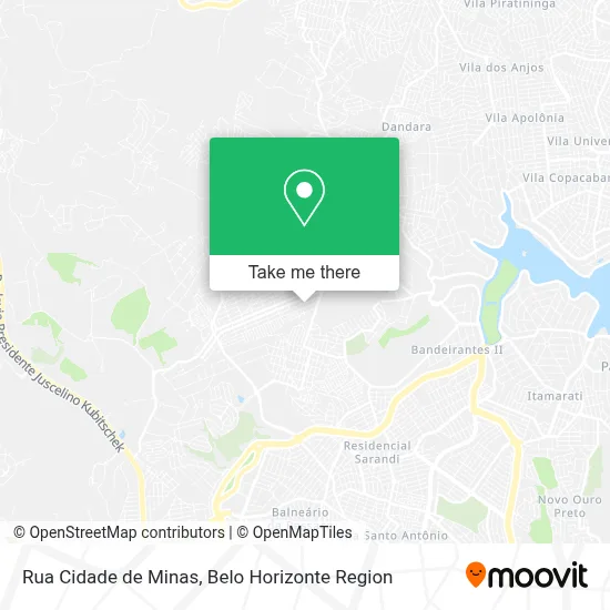 Rua Cidade de Minas map