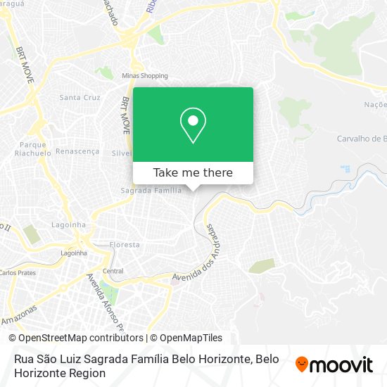 Rua São Luiz Sagrada Família Belo Horizonte map