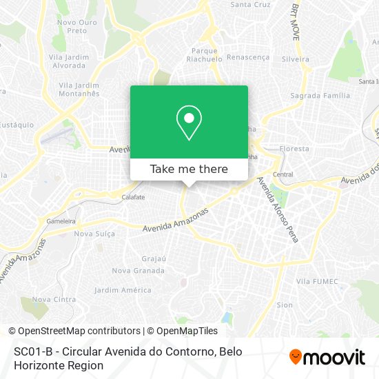 SC01-B - Circular Avenida do Contorno map