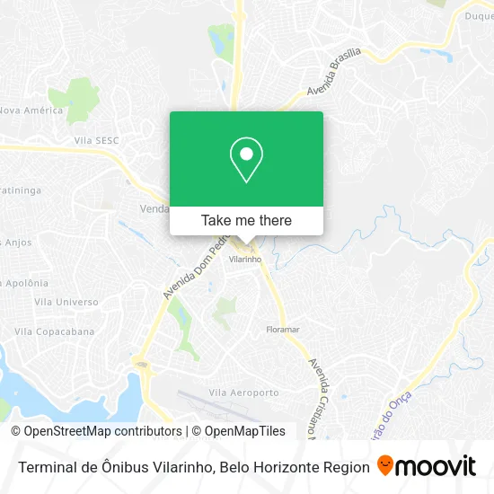 Terminal de Ônibus Vilarinho map
