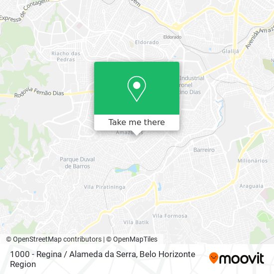 1000 - Regina / Alameda da Serra map