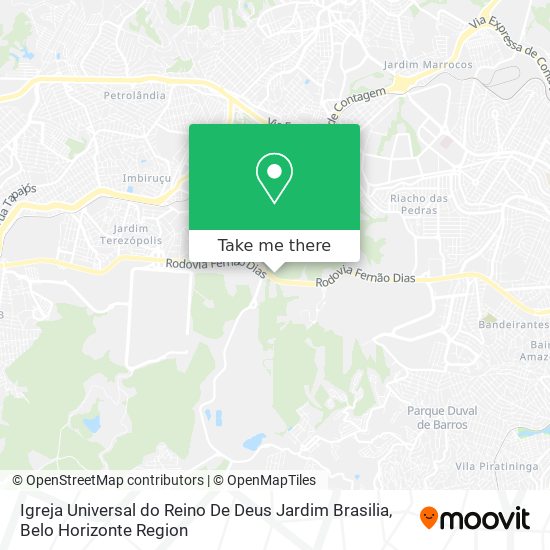 Igreja Universal do Reino De Deus Jardim Brasilia map