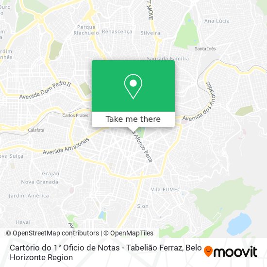 Cartório do 1° Oficio de Notas - Tabelião Ferraz map