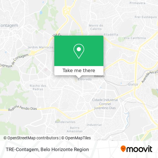 TRE-Contagem map