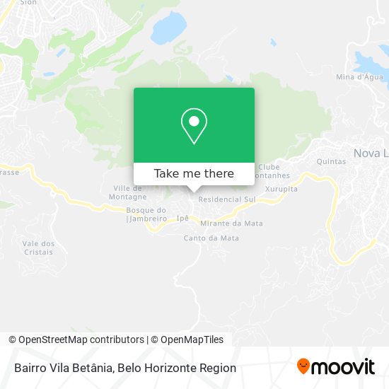 Bairro Vila Betânia map