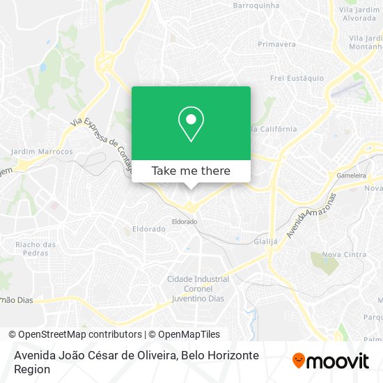 Avenida João César de Oliveira map