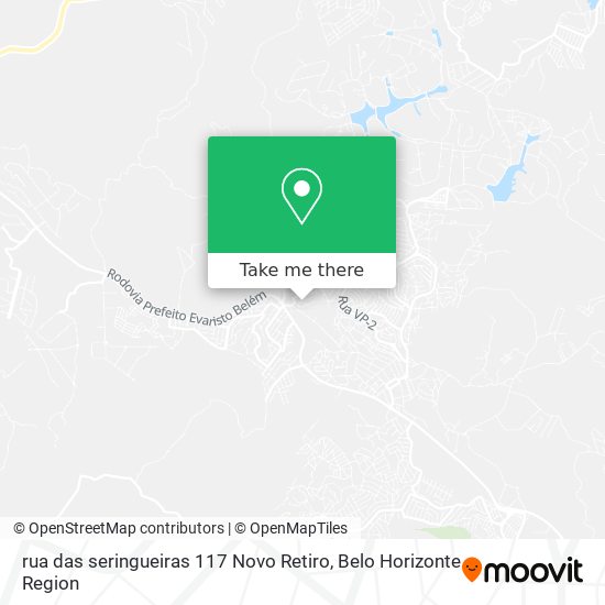 rua das seringueiras 117 Novo Retiro map