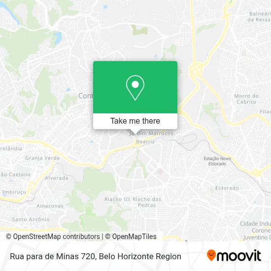Rua para de Minas 720 map