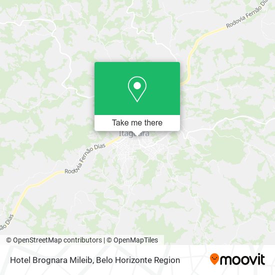 Hotel Brognara Mileib map