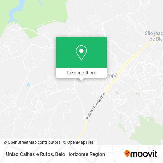 Uniao Calhas e Rufos map