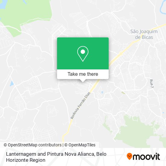 Lanternagem and Pintura Nova Alianca map