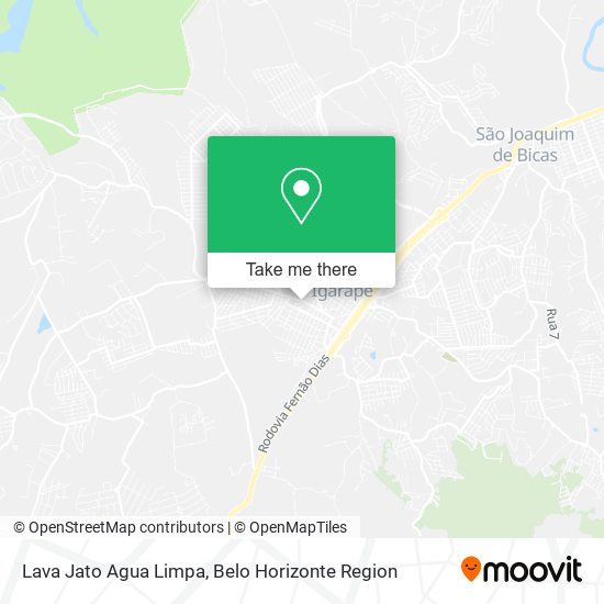 Lava Jato Agua Limpa map