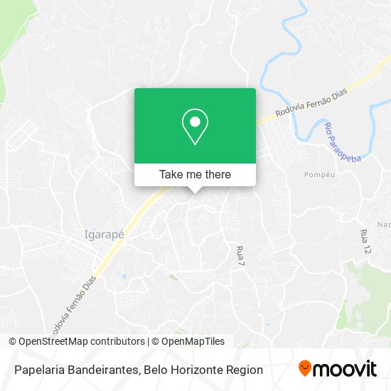 Papelaria Bandeirantes map
