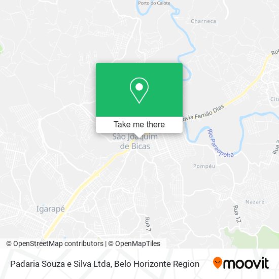 Padaria Souza e Silva Ltda map