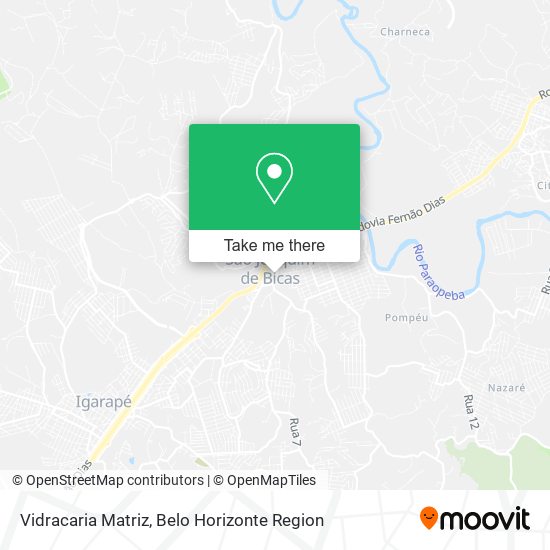 Vidracaria Matriz map