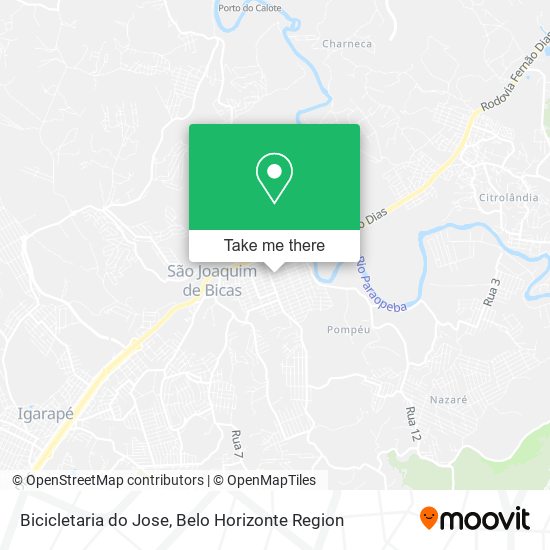 Bicicletaria do Jose map