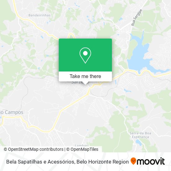 Bela Sapatilhas e Acessórios map