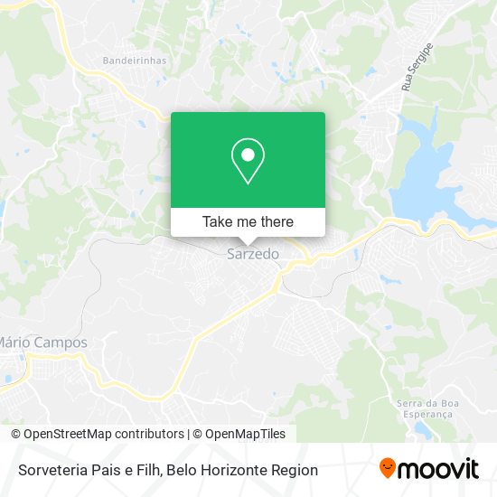 Sorveteria Pais e Filh map