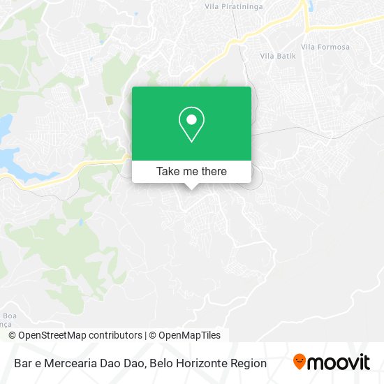 Mapa Bar e Mercearia Dao Dao