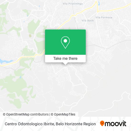 Centro Odontologico Ibirite map