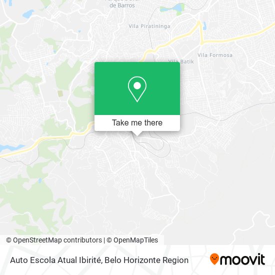 Auto Escola Atual Ibirité map