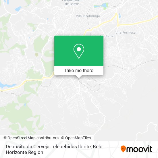 Deposito da Cerveja Telebebidas Ibirite map