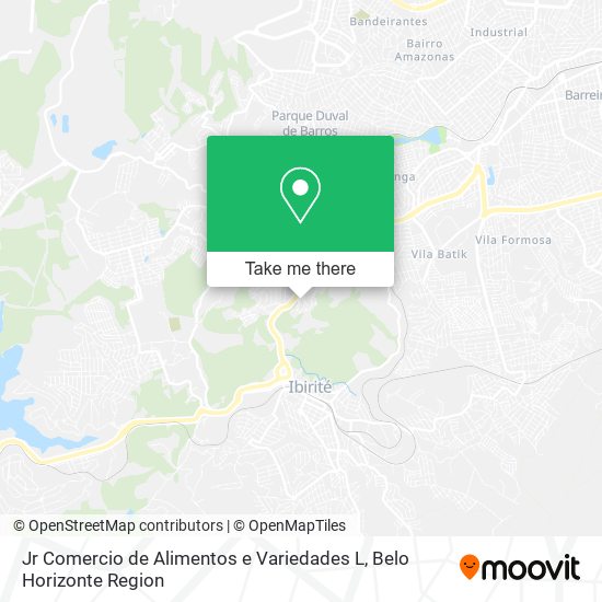 Jr Comercio de Alimentos e Variedades L map
