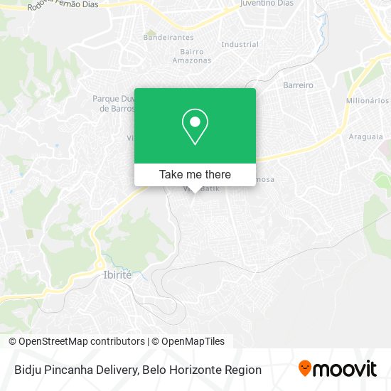 Bidju Pincanha Delivery map