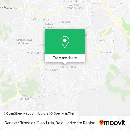 Mapa Renovar Troca de Oleo Ltda