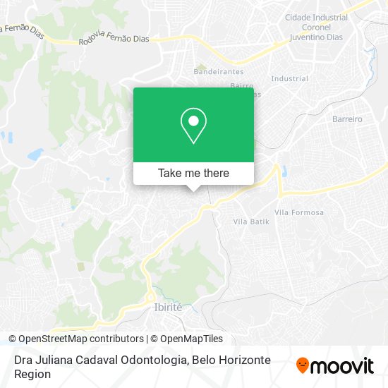 Dra Juliana Cadaval Odontologia map