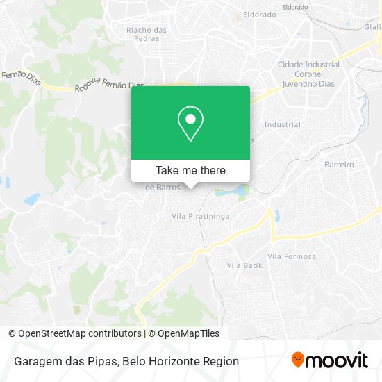 Garagem das Pipas map