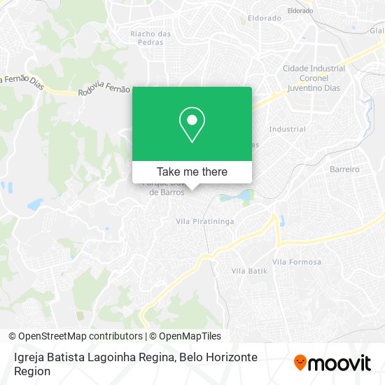 Igreja Batista Lagoinha Regina map