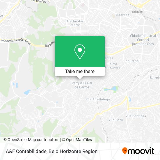 A&F Contabilidade map